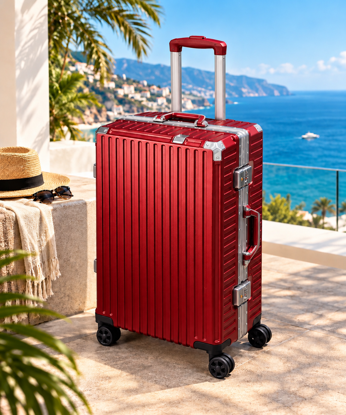 Valise cadre aluminium avec port USB