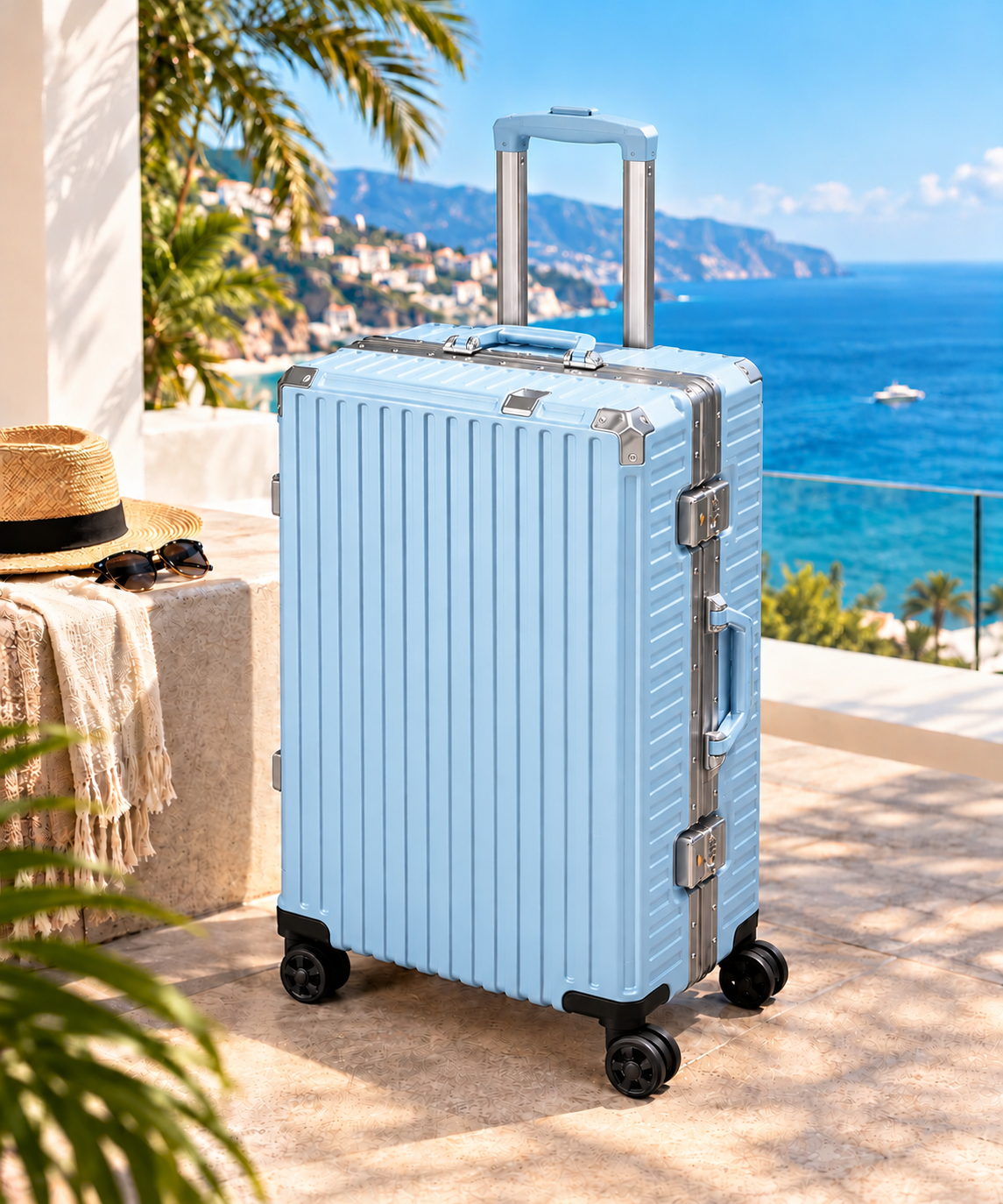 Valise cadre aluminium avec port USB
