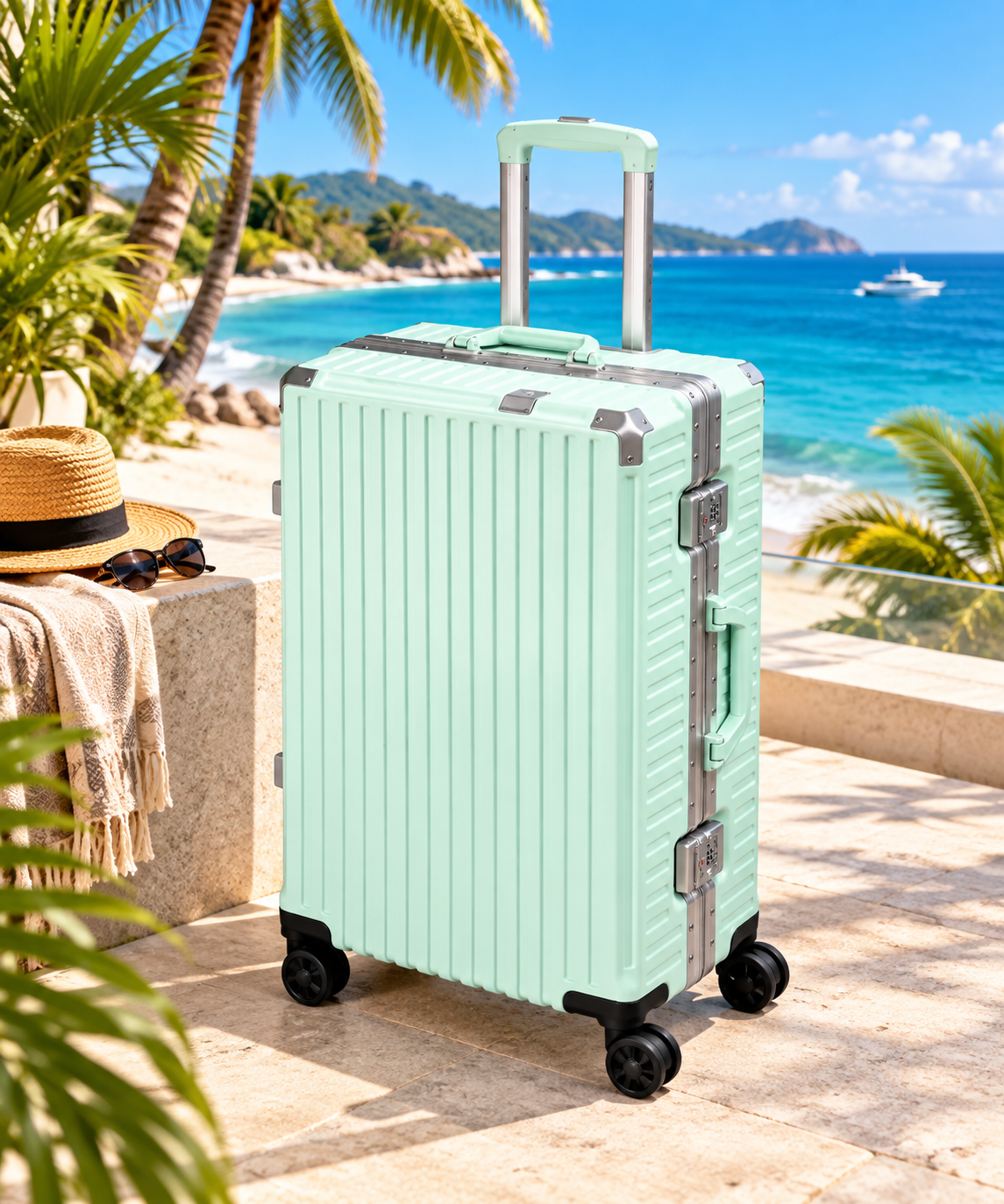 Valise cadre aluminium avec port USB