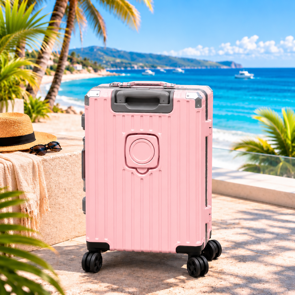 Valise cadre aluminium avec port USB