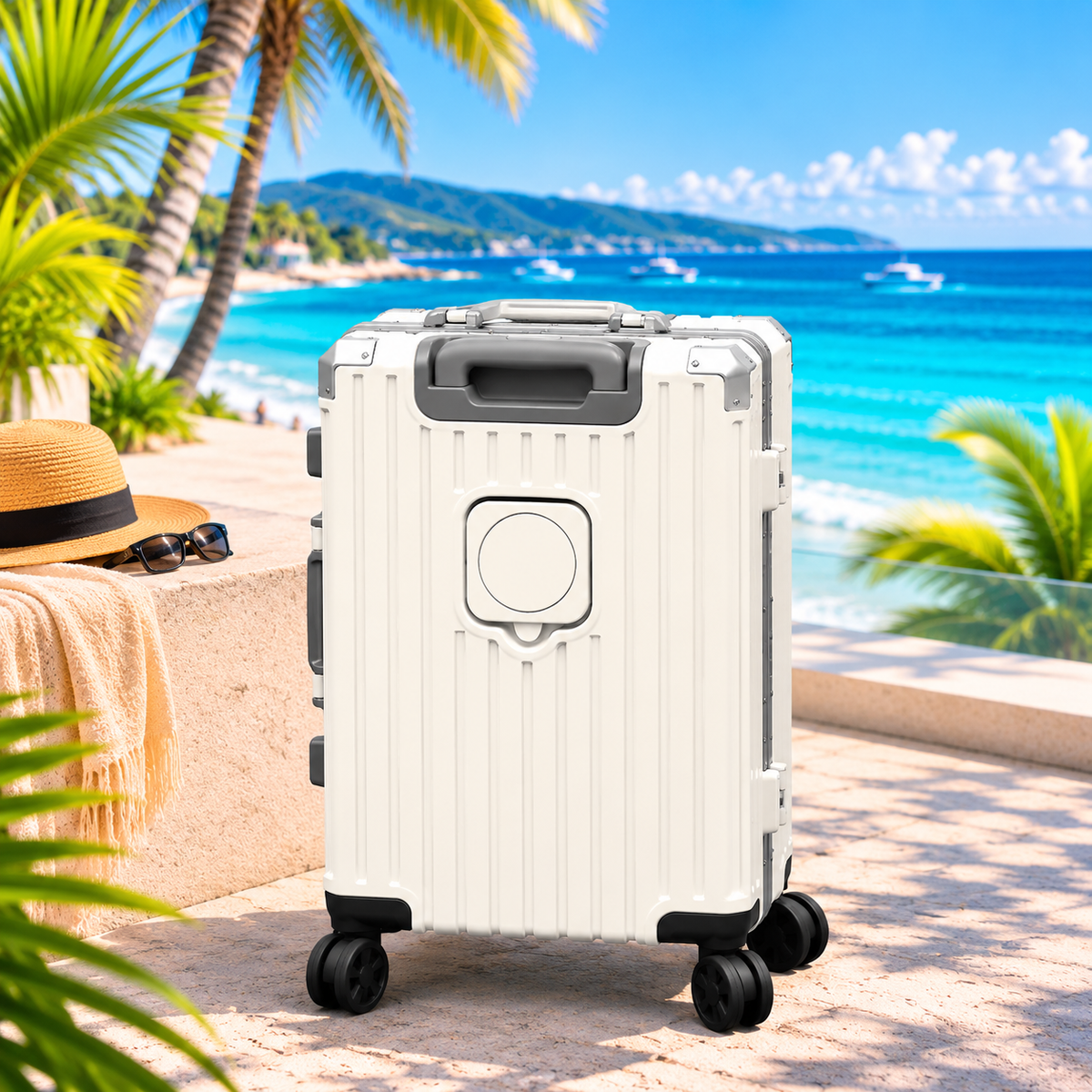 Valise cadre aluminium avec port USB