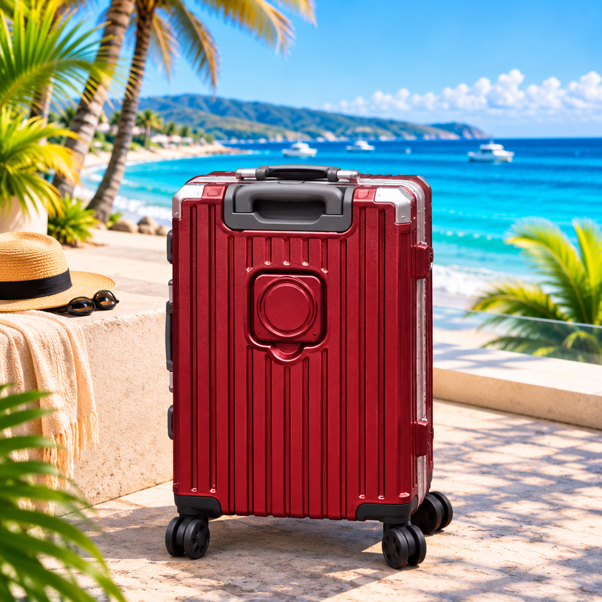 Valise cadre aluminium avec port USB