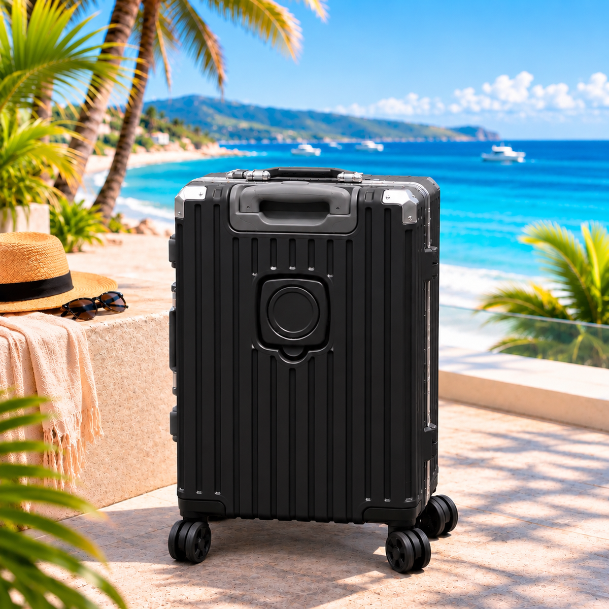 Valise cadre aluminium avec port USB